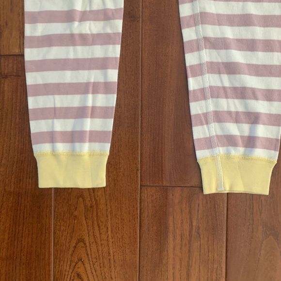 GIRLS HANNA ANDERSSON LONG JOHN PAJAMA SET~SIZE 160 (US14) PINK STRIPES - Picture 5 of 7